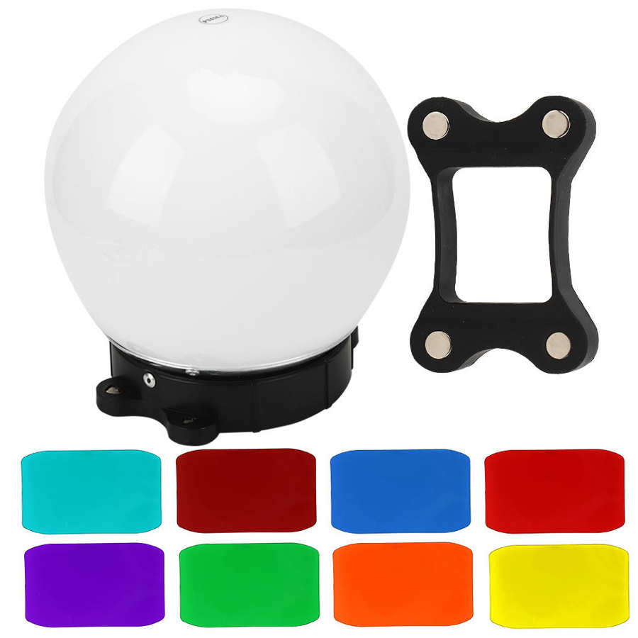 General Roof Flash Soft Light Ball 15cm Round Diffuser Cover Color Filter Accessory