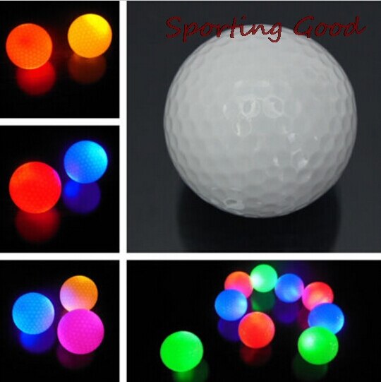 1Pc Licht-Up Kleur Knipperende Gloeiende Elektronische Golfbal Voor Night Golfen
