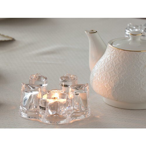Chauffe-thé bougie chauffe-plat en grès théière théière isolation Base théière chauffage rétro chauffe-thé
