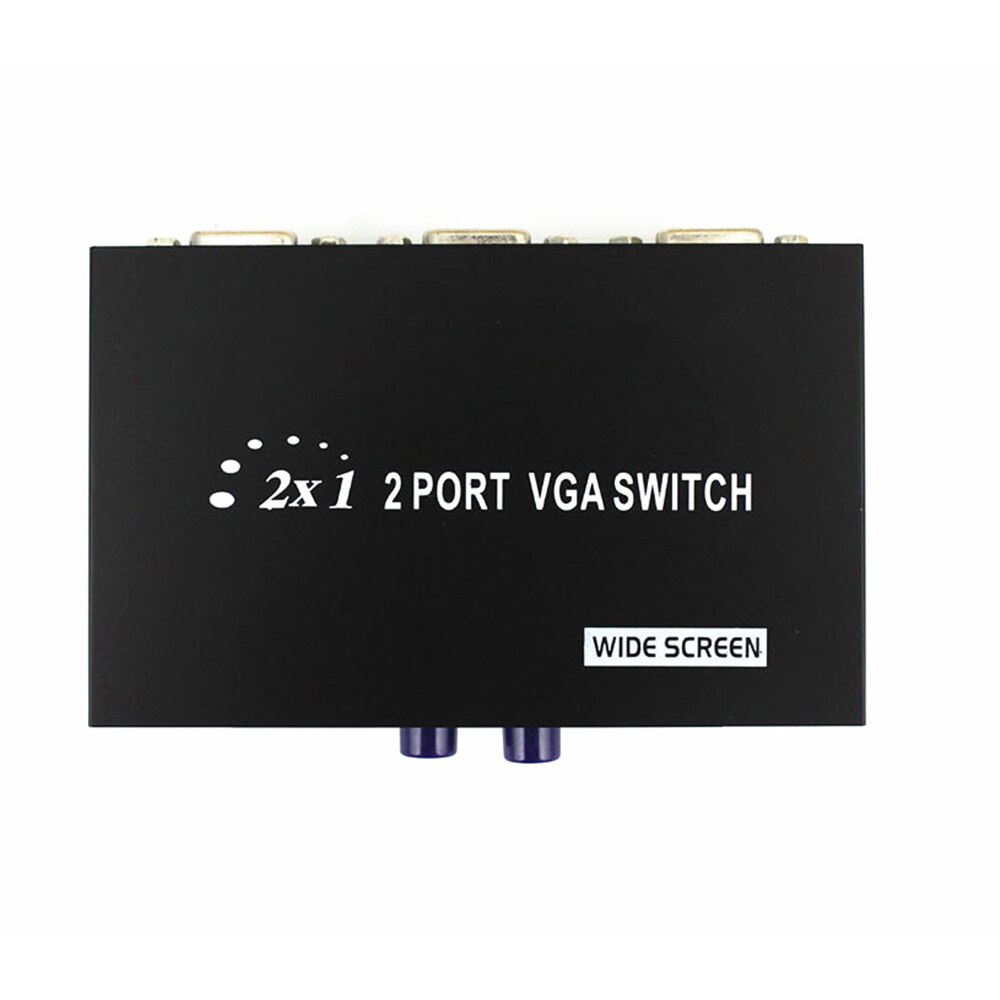 2 Port TV Wide Screen Video Switching Monitor 2 in 1 out 2 Port VGA Switch