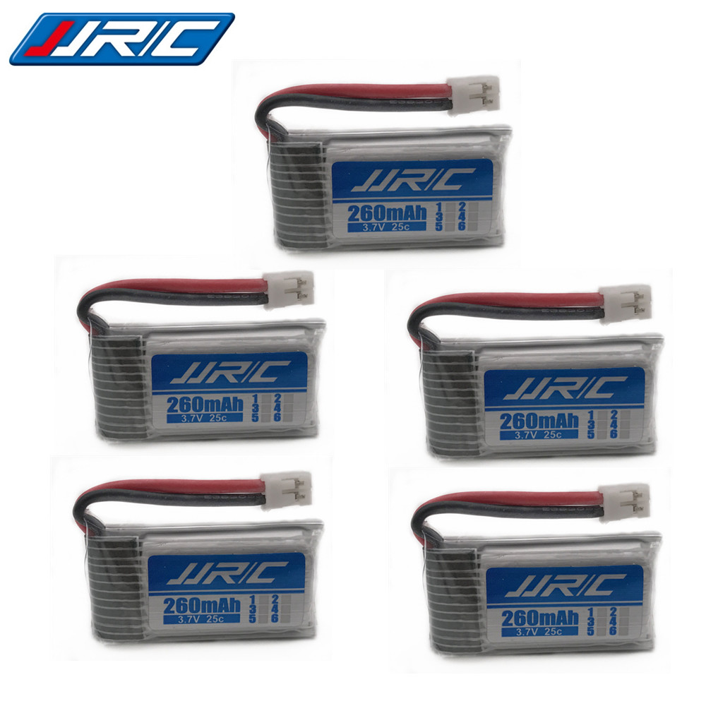 Jjrc H36 Originele Batterij 3.7V 260 Mah Voor Eachine E010 E011 E012 E013 Furibee F36 Rc Quadcopter Onderdelen 3.7V Lipo Batterij 1-5 Pcs