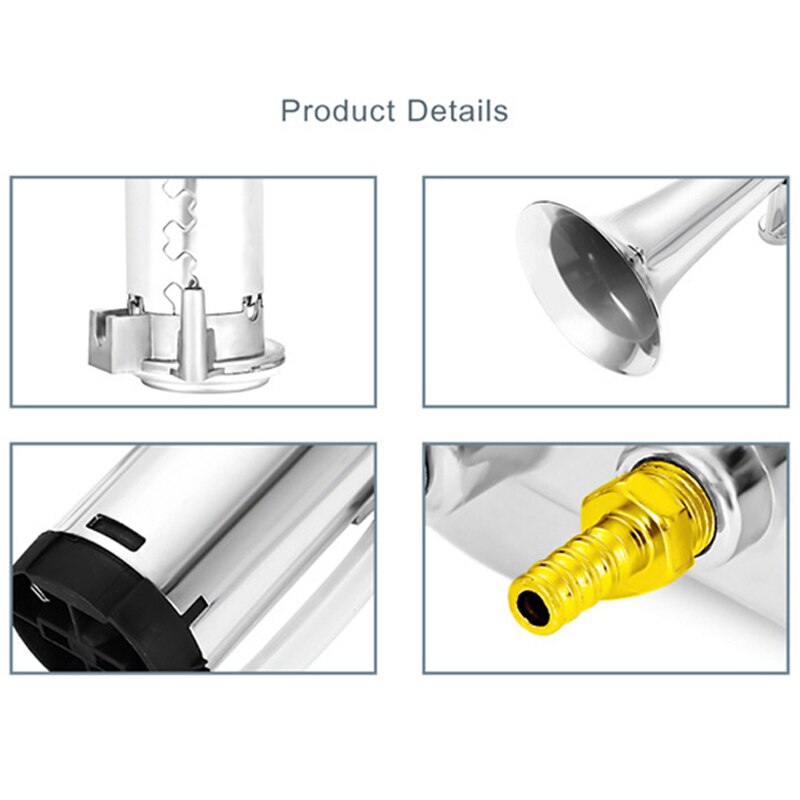 Uniwersalny 17 cal 150DB głośny samochód trąbka pneumatyczna 12V/24V 180 herc pojedyncze trąbka sprężarki Bocina robić samochodów ciężarowych samochody samochody