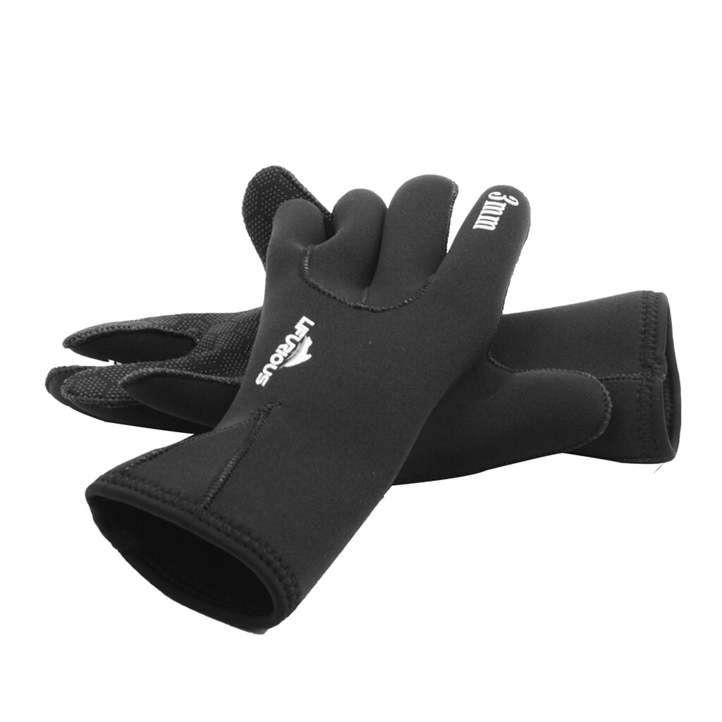Guantes de neopreno de 3mm con dedos completos, para hacer kayak, natación, surf, buceo, S-XL elección