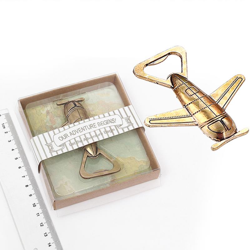 1PC nuovo di Modo Aereo Apribottiglie Antico Aereo Forma di Birra apriscatole Regalo di Nozze Bomboniere e Ricordini