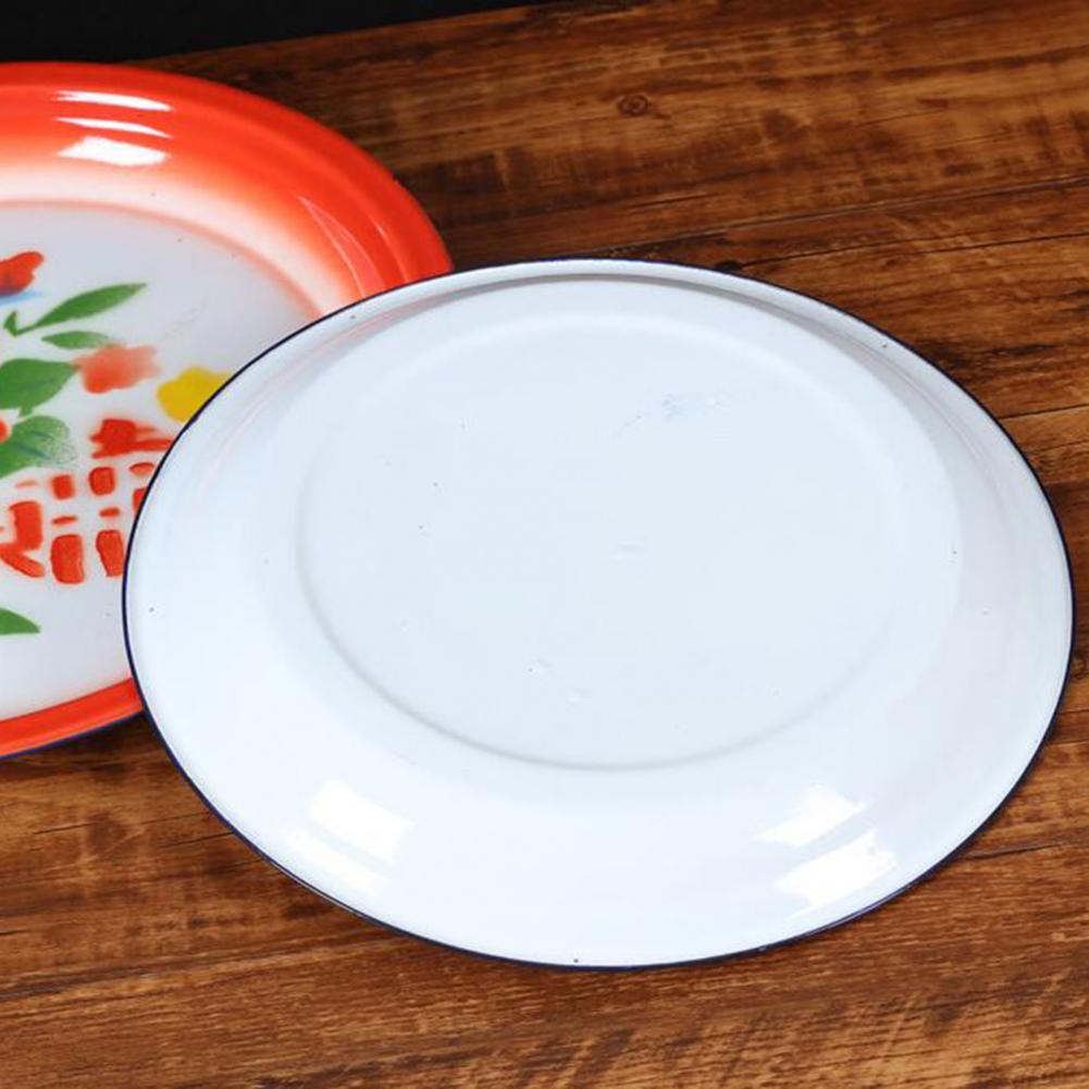 Tea Tray Chinese Style Shockproof Enamel Traditional Tea Serving Tray for Household Service Tray посуда для сервировки