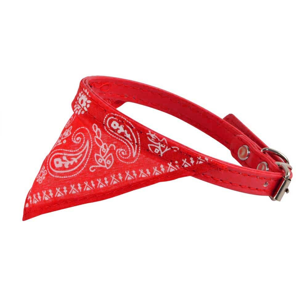 Einstellbare Haustier Hund Welpen Katze Nacken Schal Bandana Halstuch Verstellbare Großen hund bandana Lätzchen Schal Wasserdicht Speichel Handtuch: rot 