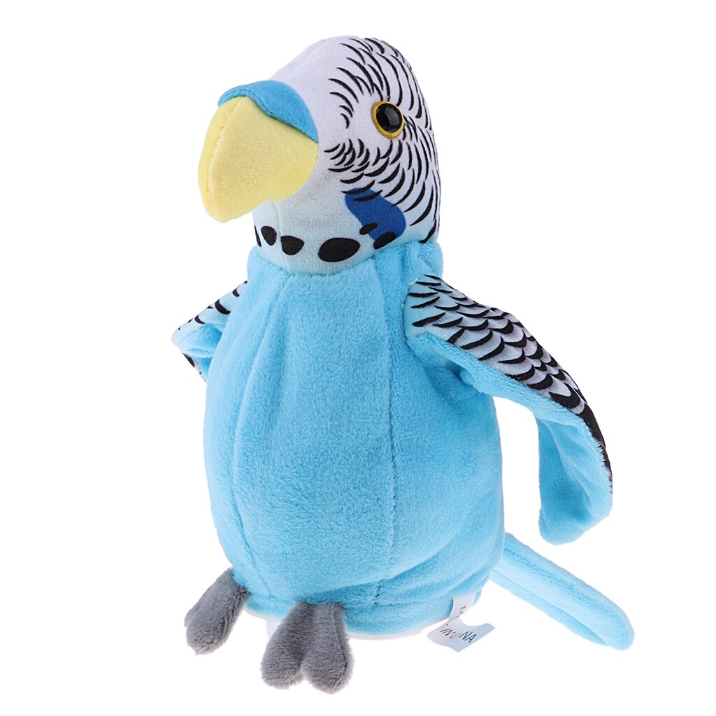 Kids Recorder Blue Talking Parrot Game with Voice Recognition Technology Toy