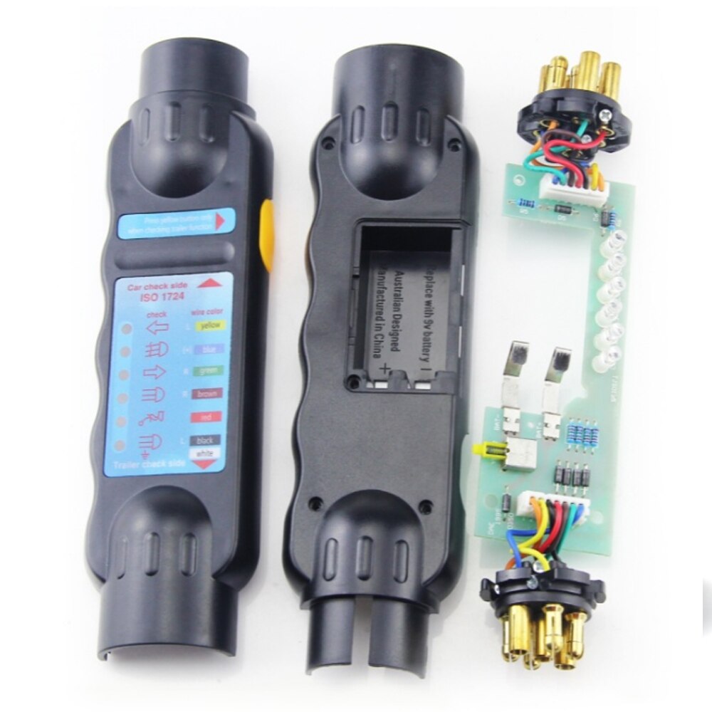 12V 7Pin Car Trailer Tester Turn Signal Lights Circuit Wiring Diagnostic Tool Plug Socket Connection Test Fog Lamp Check Tool