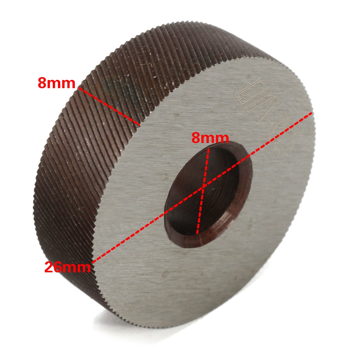 1 satz 26mm Rändelung Werkzeug Stahl Dia Dual/Einzel Räder Linear Pitch Rändel Set Drehmaschine Cutter Maschine Werkzeuge 0,6mm-3,0mm