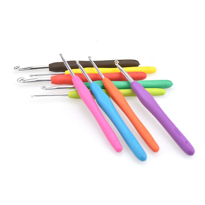 Looen-Crochet à poignée souple pour femme, tissage de fil grossier, outil d'artisanat de fil de bricolage, 2.0 ~ 10mm, 1 pièce
