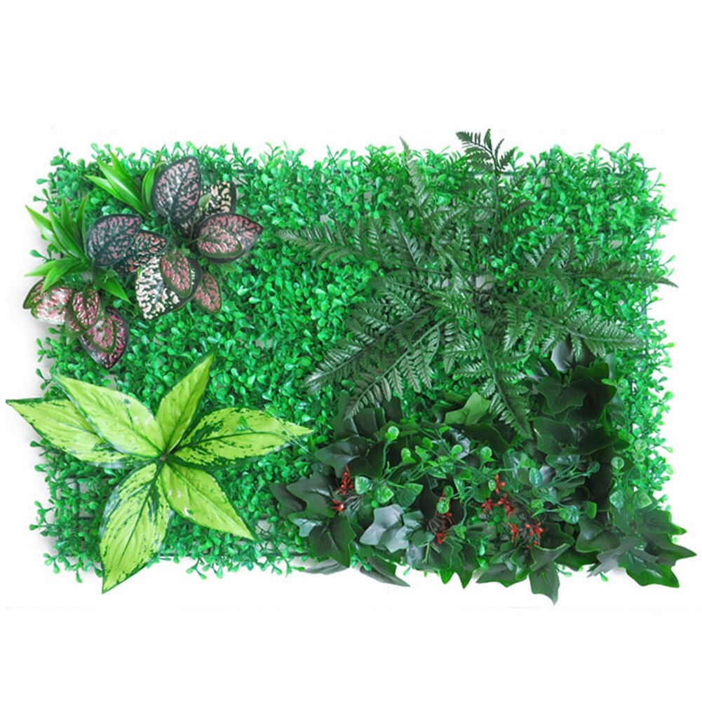 40x60CM Artificial Leaf Hedge Board Plant Hedge Panel Noise Reduction UV Protected Privacy Fence Screen For Garden Backyard: B