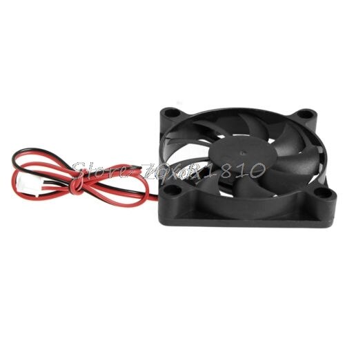 DC 12V 2-Pin 60x60x10mm PC Computer CPU System Sleeve-Bearing Cooling Fan 6010 Whosale