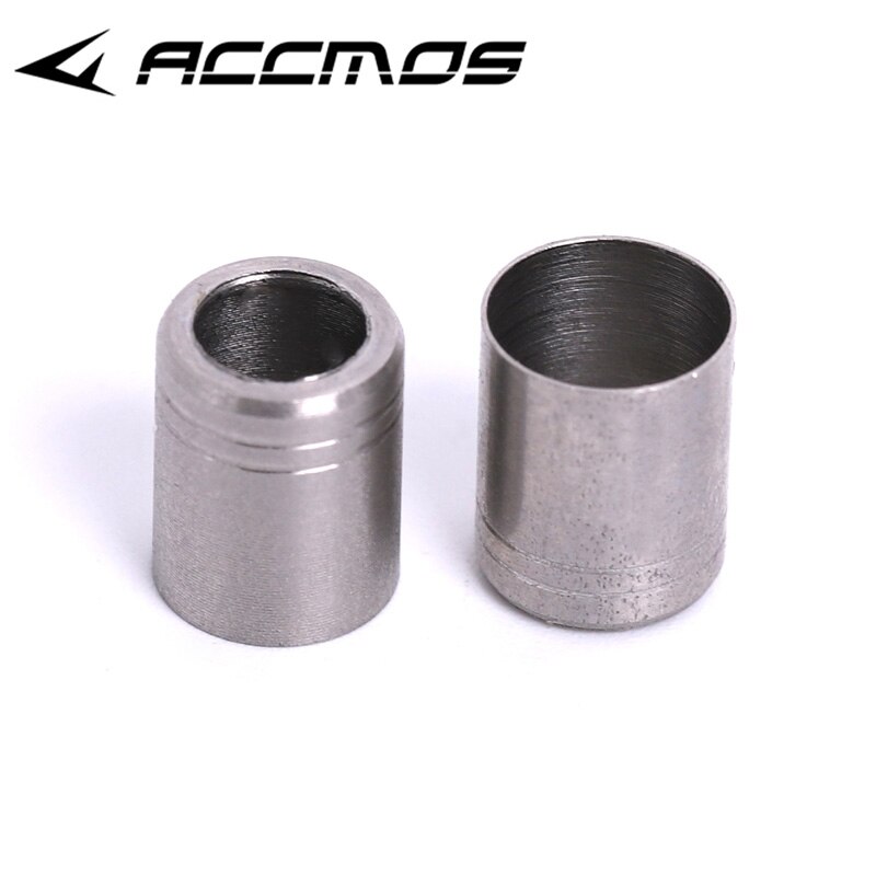 Anneau antidéflagrant en acier inoxydable, pour ID 4.2mm OD 5.25-6.1mm, protecteur d'arbre à flèche, 12/24 pièces