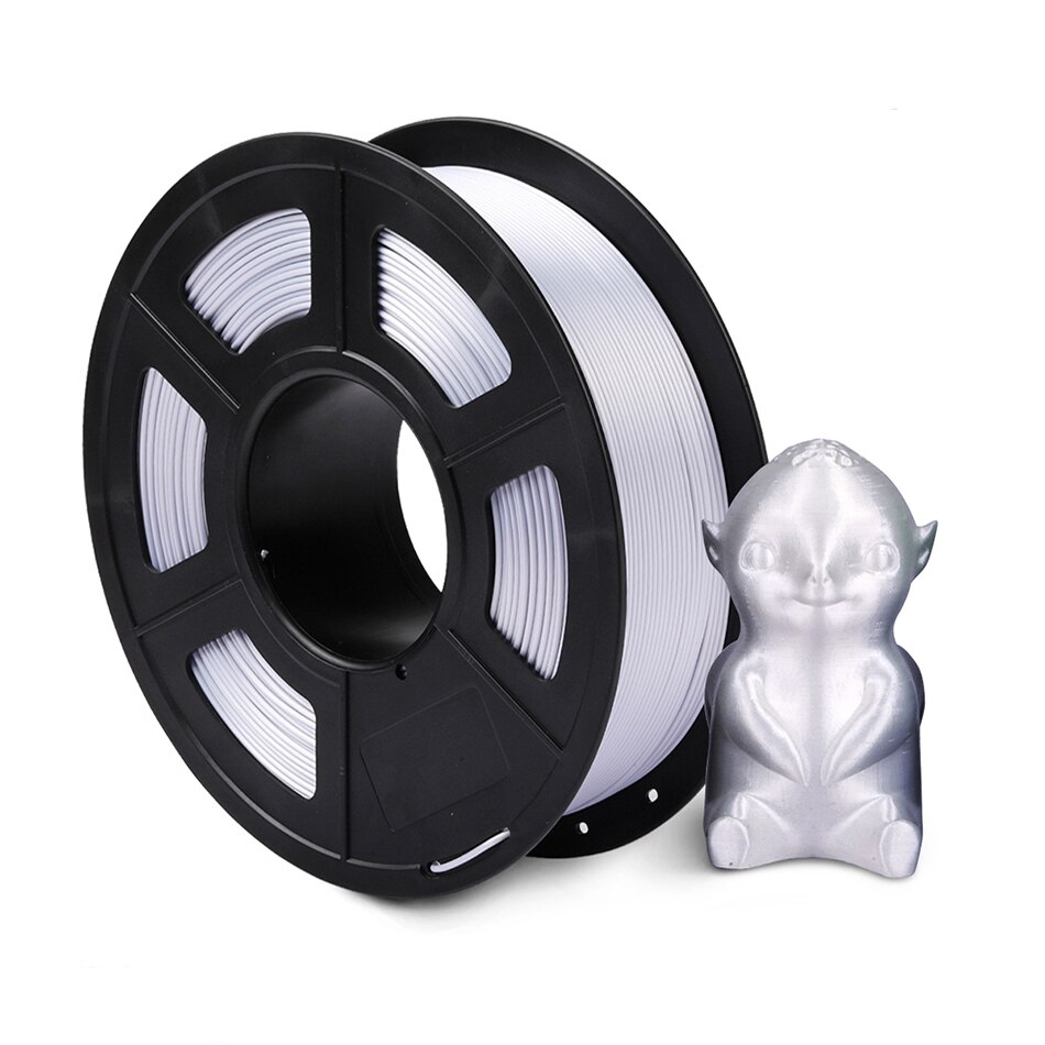 Enotepad Schwarz SEIDE Filament 3D drucker Filament 1,75mm verwicklung freies Toleranz +/-0,02mm 100% keine blase mit: Silk Sliver