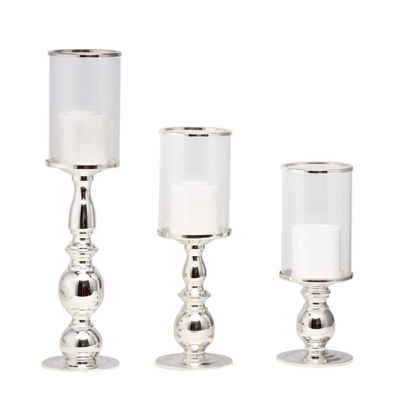 Bougeoir support de bougie en métal | Décorations de mariage, Vase à fleurs, bougeoir plaque or