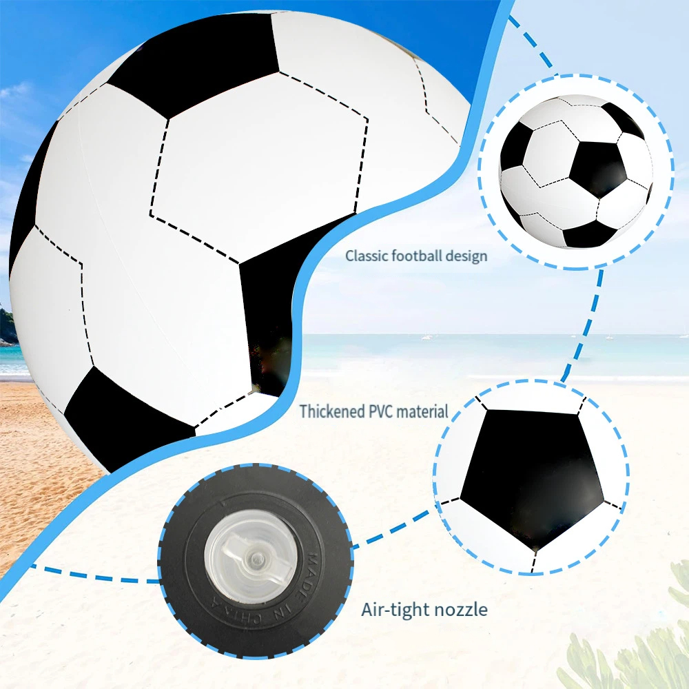 Pallone Gigante Gonfiabile da Spiaggia per Giochi all'Aperto, Gioco Familiare Divertente in PVC, Gioco da Giardino, Attività Scolastica, Giocattolo per Attività all'Aperto