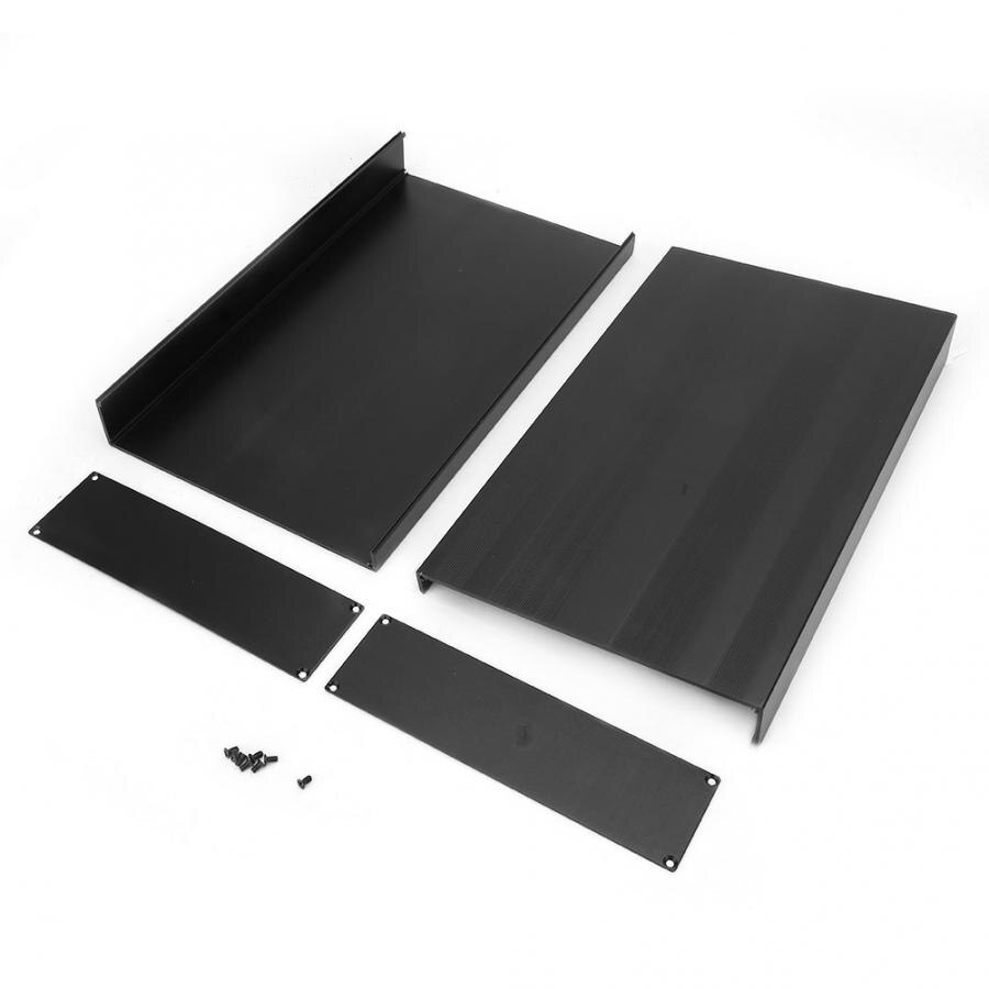 Vanntett koblingsboks av pcb instrument kabinett diy elektronisk prosjekt svart sak 50 x 178 x 300mm