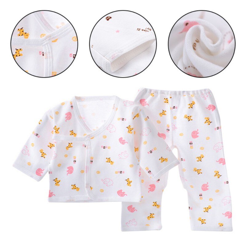 JW-Bébé Sous-Vêtements En Coton Vêtements De Nuit Garçons Filles Respirant Dessins Animé Motif Animal Tenues