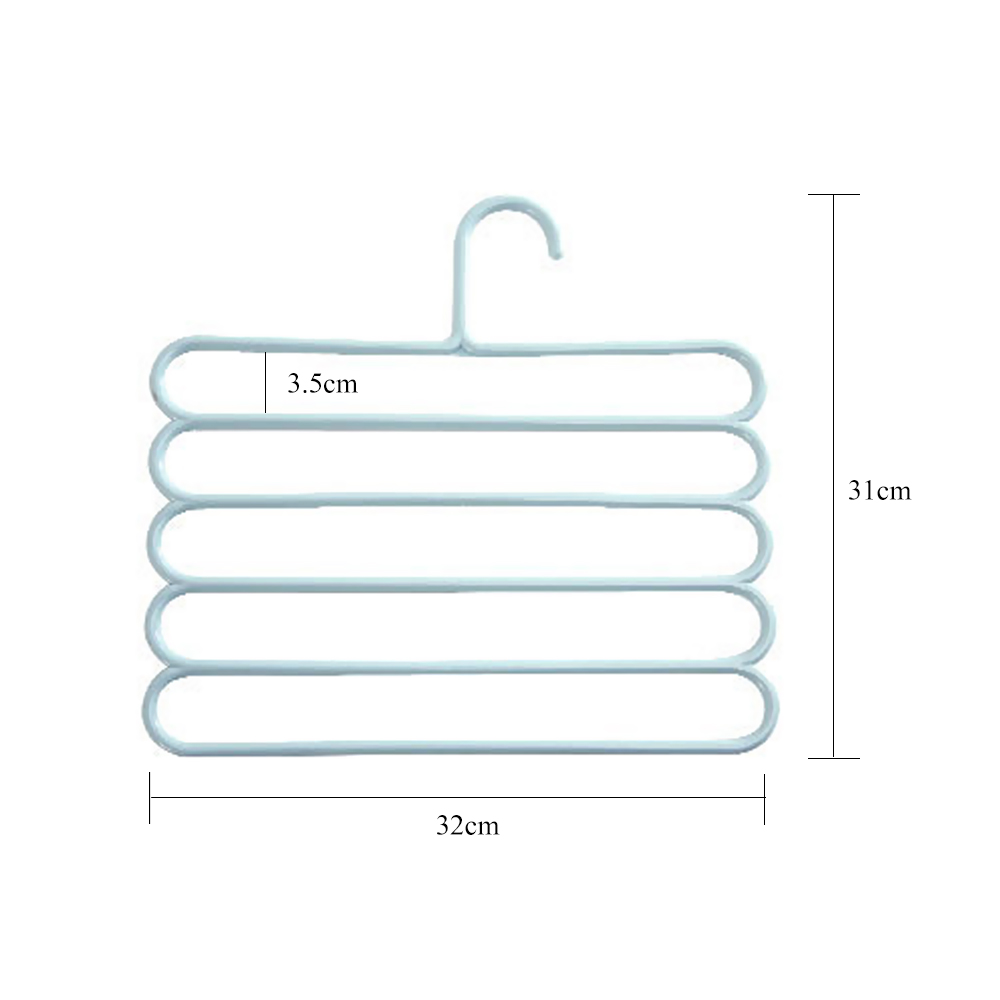 Pantalons cintres supports multifonction pantalon cintre support de rangement vêtements cintre cravate écharpes ceinture serviette antidérapant magique cintre 1PC