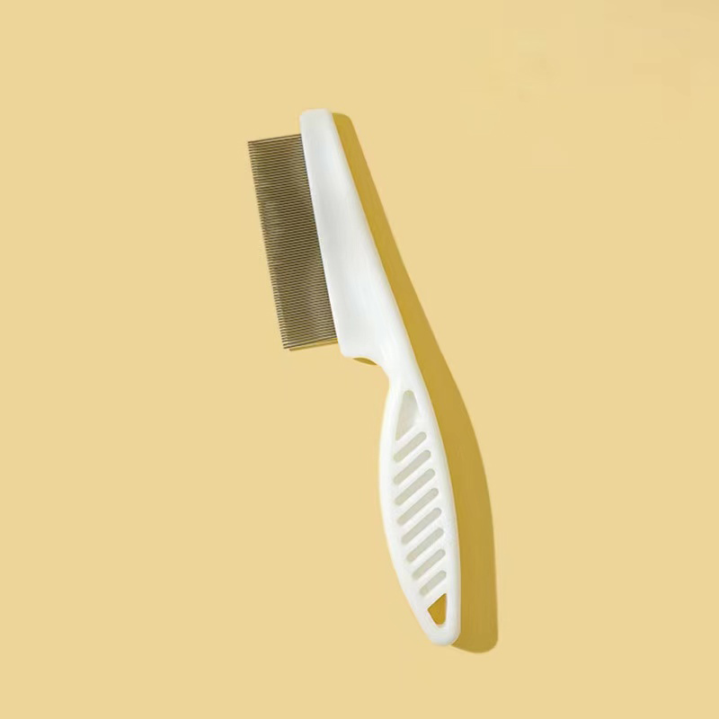 Huisdier Vlooienkam Hond Kat Verzorging Kam Kat Ontharing Massage Kam Huisdier Verzorging Draagbare Gereedschappen: M / WHITE