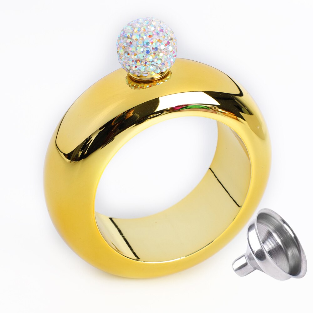 3.5 Oz Kruik Armband Heupfles Bangle Wijn Fles Rvs Whiskey Vodka Alcohol Drinkware Pocket Flagon: Alcohol Bracelet P