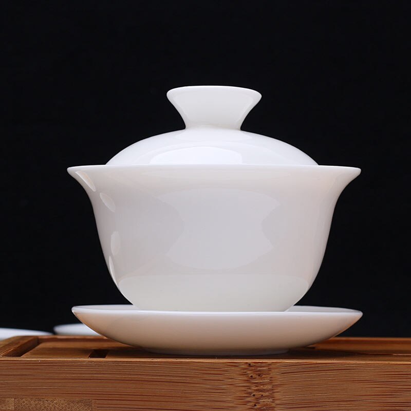 Yangzhi, Jade, Handmade, Sancai, Covered Bowl, Tea Cup, Tea Set, Sopera De Ceramica Jingdezhen Tea Cup Chrysanthemum Tea