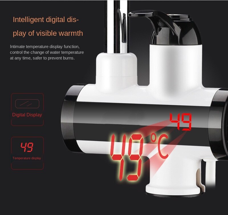 220V Electric Water Tap Quick Heat, namely Heating Kitchen Bao Fast Over Tap Water Heate