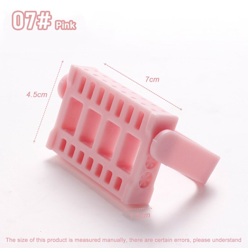 Nagel Bohrer Bits Halfter Stehen Anzeige 16 Löcher Nagel Schleifen Werkzeug Zeigt Einstellbare Organizer Container Manikübetreffend Bohrer Zubehör: 07 Rosa