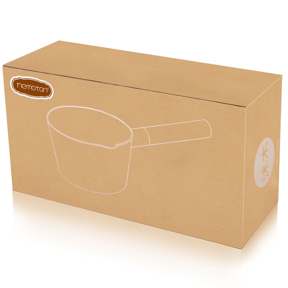 Hemoton Water Ladle Long Wooden Handle Water Scoop Bath Ladle Dipper for Home Kitchen Bathroom A50