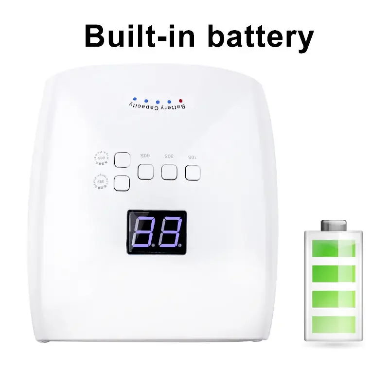 Rechargeable UV LED Lamp for Nails Wireless Gel Polish Nail Dryer Pedicure Manicure Light Cordless LED Nail Lamp For Manicure