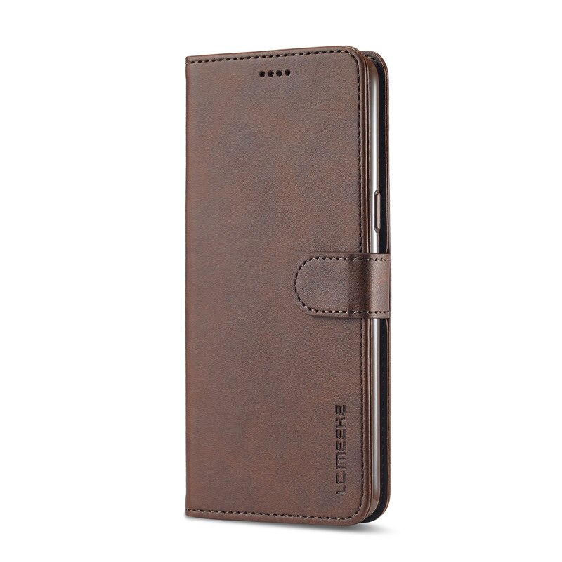 Custodia Realme C25 portafoglio in pelle custodia magnetica per vibrazione custodia Realme C25 per OPPO Realme C15 C12 custodia per telefono supporto per Slot per schede: For Realme C15 / Brown