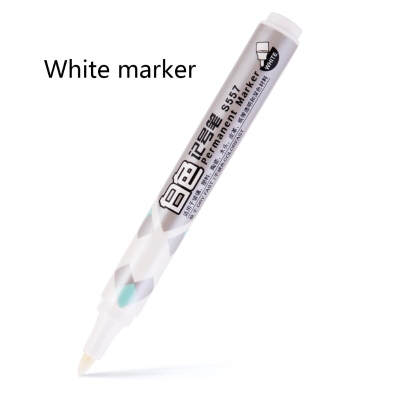 Rotulador blanco para pintar al óleo, rotulador para neumáticos de coche, resistente al agua, pintura de Graffiti, Y98A
