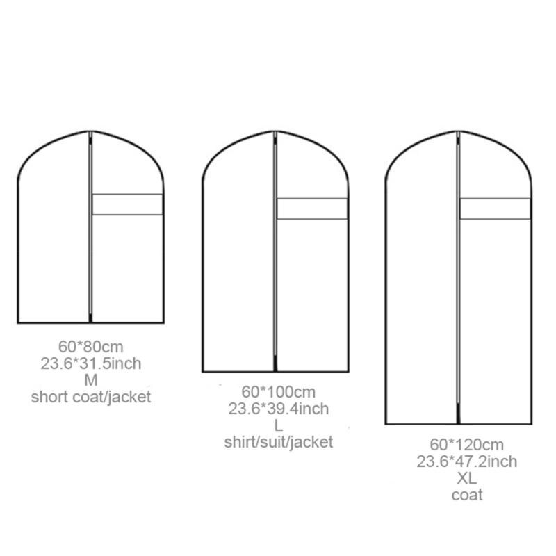 Odporna na kurz pokrywa robić garnituru włóknina i widoczna przezroczysta odzież odzież osłona przeciwpyłowa trwałe i wygodne doświadczenie