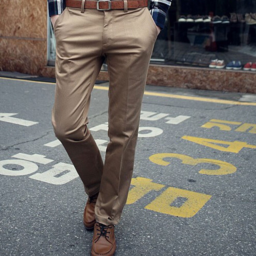 Spring Autumn Fall Men's Western-style Casual Thin Suit Business Pants Work Pants Straight Men Trousers