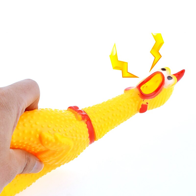 Rubber Chicken Dog Toy dogs pet chicken dog chew Vent toy Mystery Screaming chicken pets toys Dog Play Tooth Toy