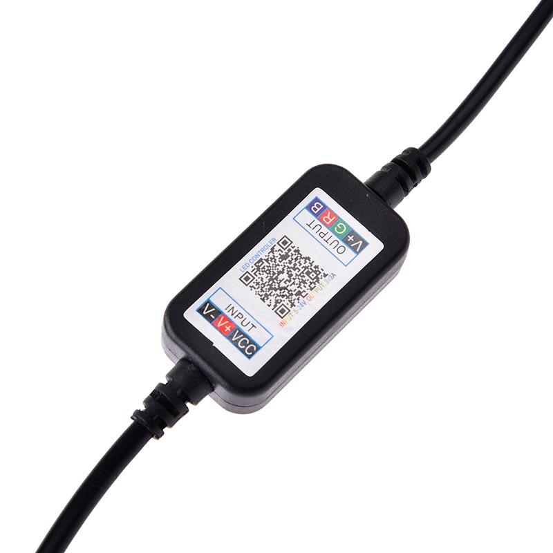 LAIDEYI DC 5V-24V Bluetooth LED Light Controller Mini Wireless Dimmer 3 Channel RGB Led Controller For RGB LED Strip Light