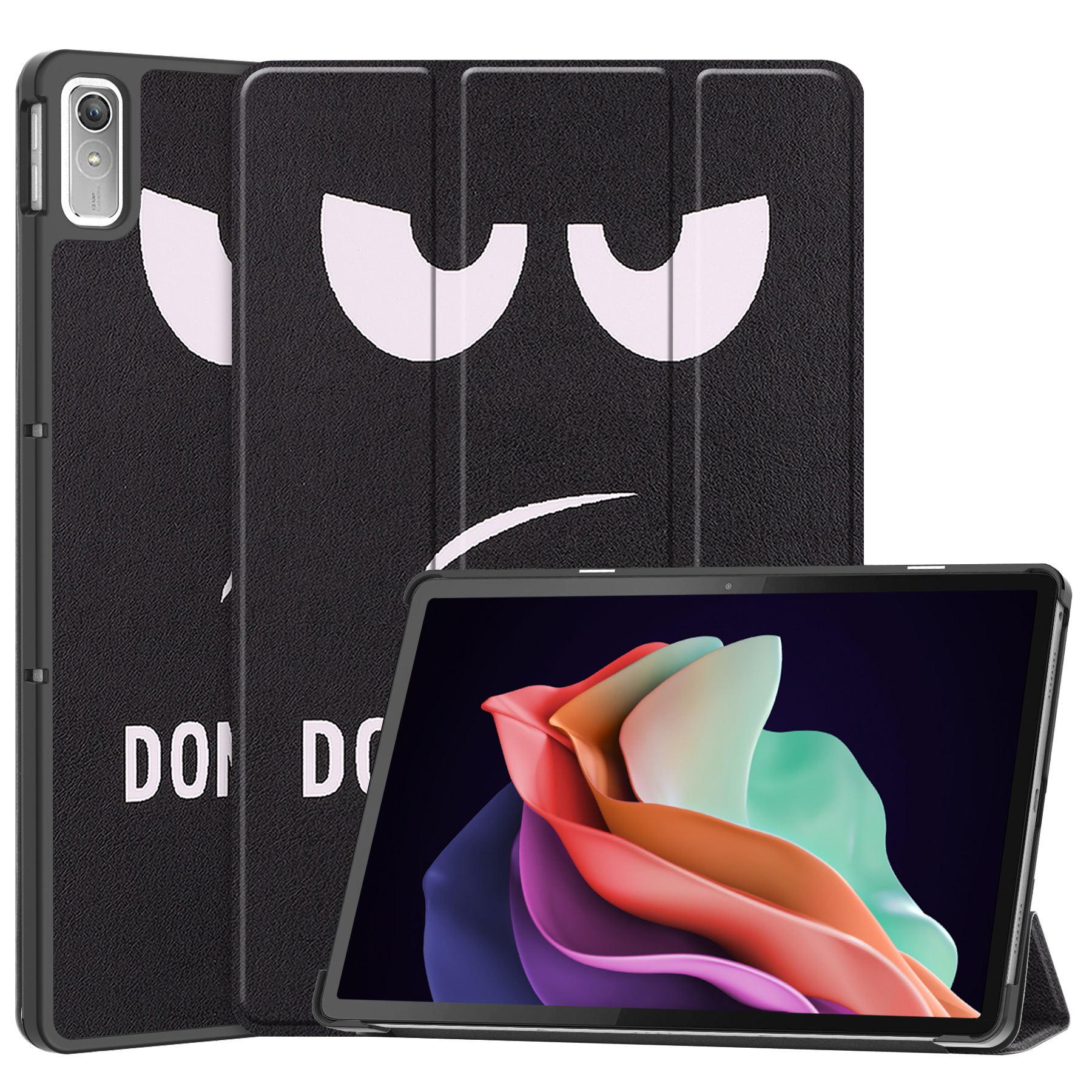 Para Lenovo Tab P11 2. a generación 11,5 funda para tableta 2022 TB350FU soporte plegable funda inteligente para Xiaoxin Pad Plus 2023 funda + película + bolígrafo: Morado