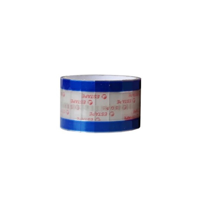 Easy to tear paste seal sticker tea cup lid drink coffee mouth cup cover takeaway packaging cups lid seal leakproof stopper: blue sticker / 26x55mm 1 roll