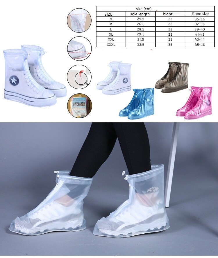 Umbrella Accessories Rain-proof Shoes Cover Shoes Waterproof Rainy Children anti-skid Wear-resistant Adult Outdoor Rain Shoes