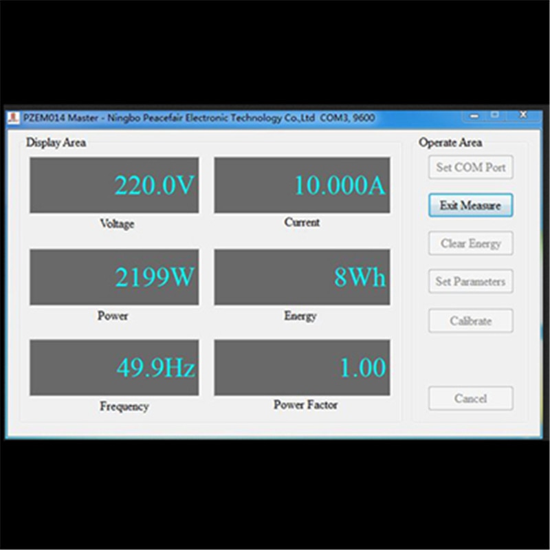 ! Medidor Digital de potencia AC de 220V 10A medidor eléctrico RS485 Modbus medidor de frecuencia Kwh medidor PZEM-014