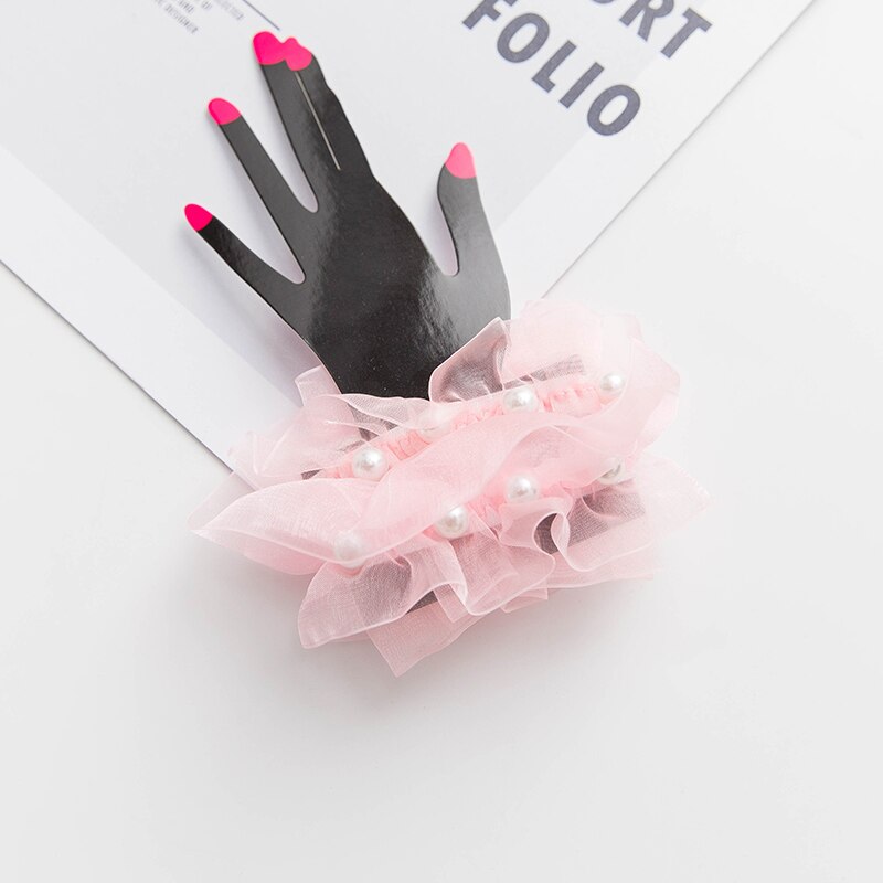Pulsera de encaje con lazo para chica, brazalete de chica lolita, edición japonesa han: 9