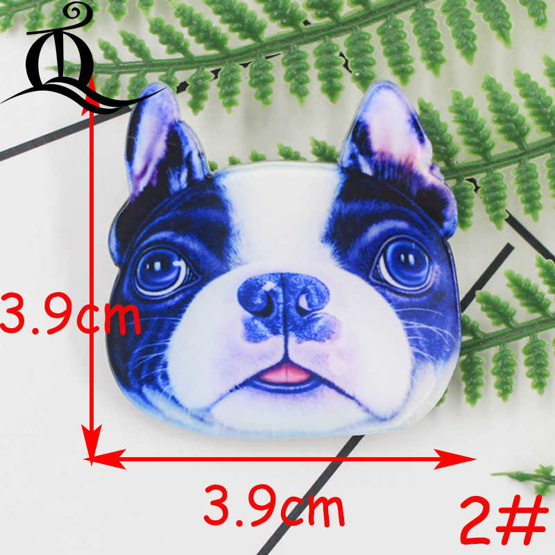 1Pcs Schilderen Cartoon Mix Mooie Hond Voor Kleding Acryl Badges Kawaii Pictogrammen Op De Rugzak Pin Broche badge Z40: No2