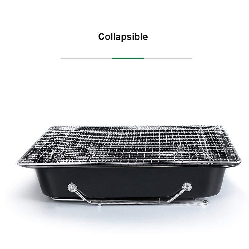 Kbxstart Houtskool Bbq Grill Patio Opvouwbare Barbecue Kachel Draagbare Outdoor Camping Picknick Bbq Accessoires Gereedschap