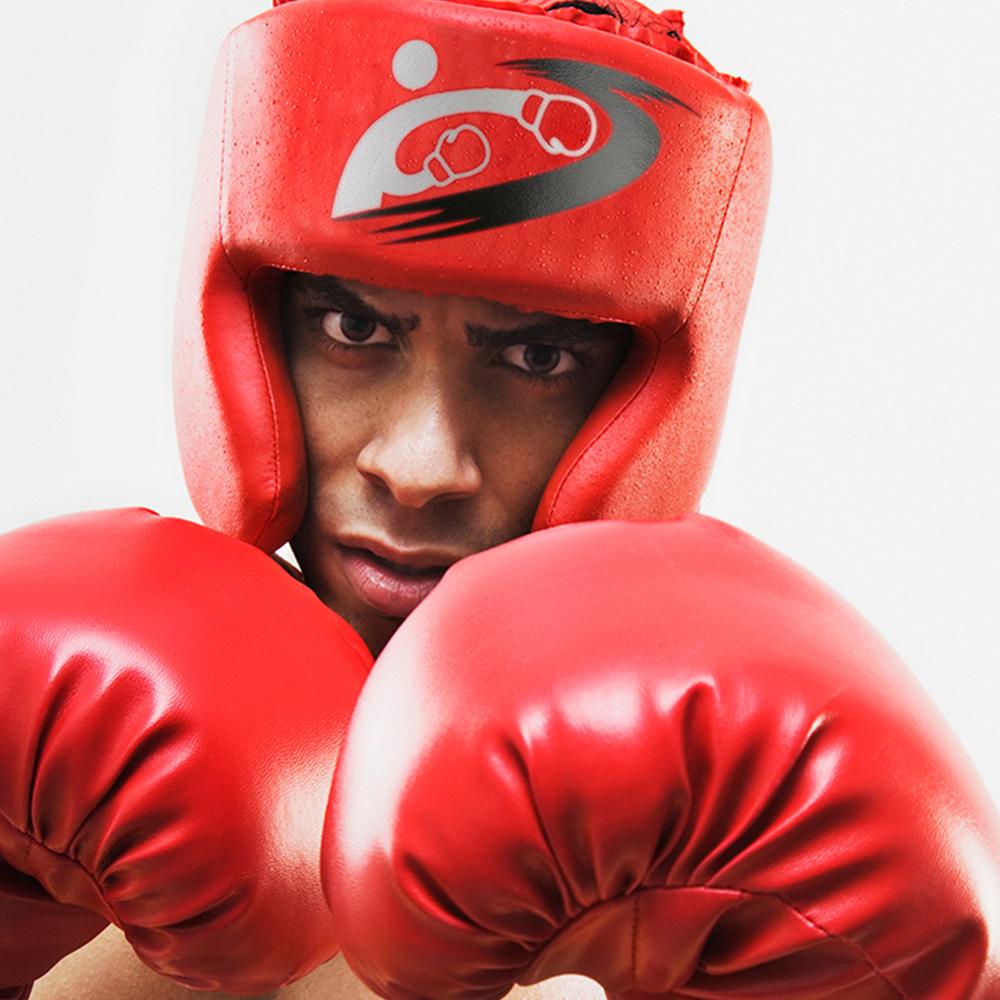 Gratis Grootte Muay Thai Boxing Taekwondo Mma Helm Hoofd Protector Karate Sparring Kickboxing Beschermende Hoofddeksels