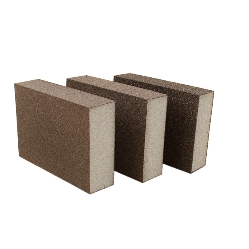 1Pcs Sponge Sand Block Polishing Wood Furniture Jade Wenwan Metal Derusting Polishing Sandpaper Sanding Block Metal Rust Removal