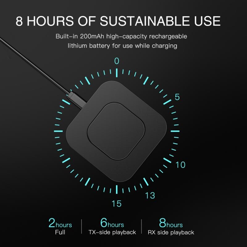 Bt-13 Bluetooth Transmitter and Receiver 2 in 1 3.5mm Bluetooth 5.0 Audio Receiver and Transmitter Adapter