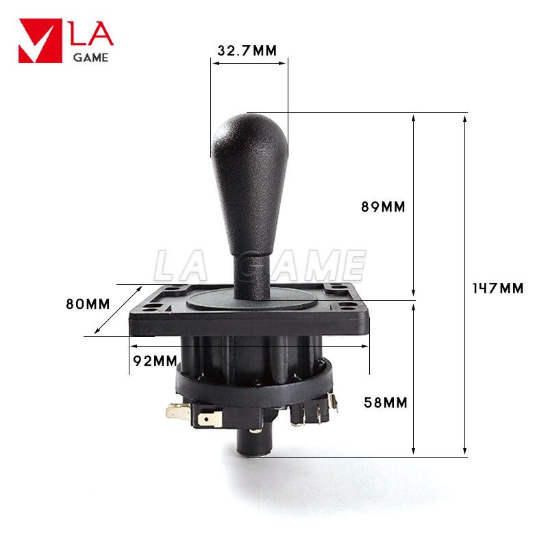 Kit de 2 joysticks d&#39;arcade de type happ, 8 voies, avec micro-interrupteur, pour jeu mame/jamma, diy