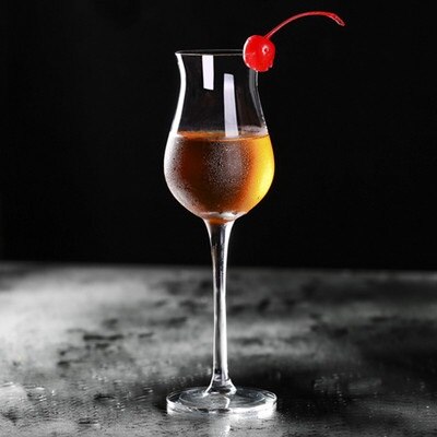 Krystal glas whisky smag kop vin smag kop duft kop cocktail kop lille vin kop tulipan kop: 1