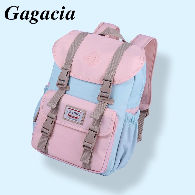 Gagacia School Rugzak Tas Voor Jongens Tiener Meisjes Flap Pocket Anti-Diefstal Rugzakken College Stijl En Ademend Kids Tassen