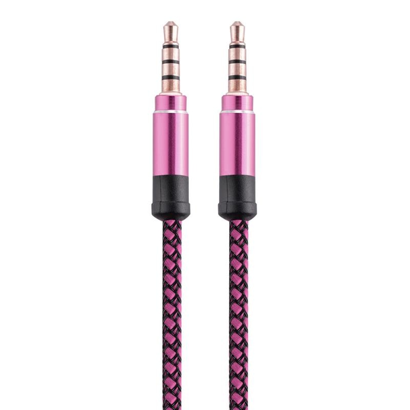 1.5m 3m di Nylon Jack Audio Cavo da 3.5mm Maschio A 3.5mm Maschio Aux Cavo Kabel Oro Spina auto Cavo per il iPhone Samsung Altoparlante Del Telefono: 05 / 3m